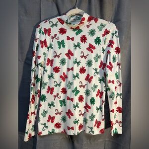 Time and Tru Holiday Mock Turtle Neck - Christmas/Holiday